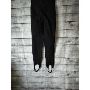 Fashion Nova XS Grab A Drink Stirrup Capri Black Riding Pants